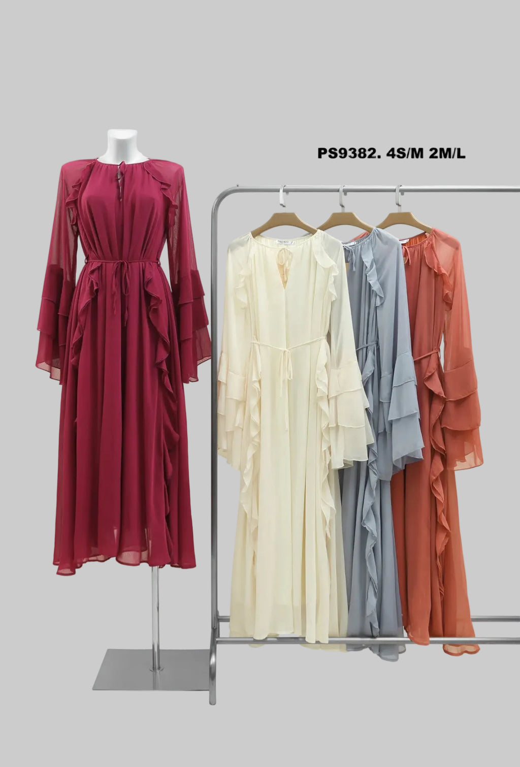 Robe à volant